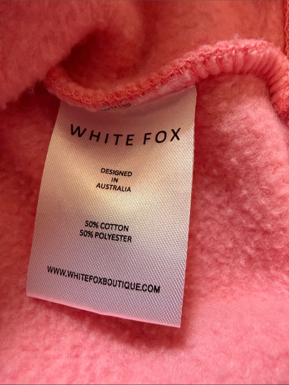 White Fox Archive 6.0 Oversized Hoodie Melon XXS/XS Worn Once - Picture 6 of 8